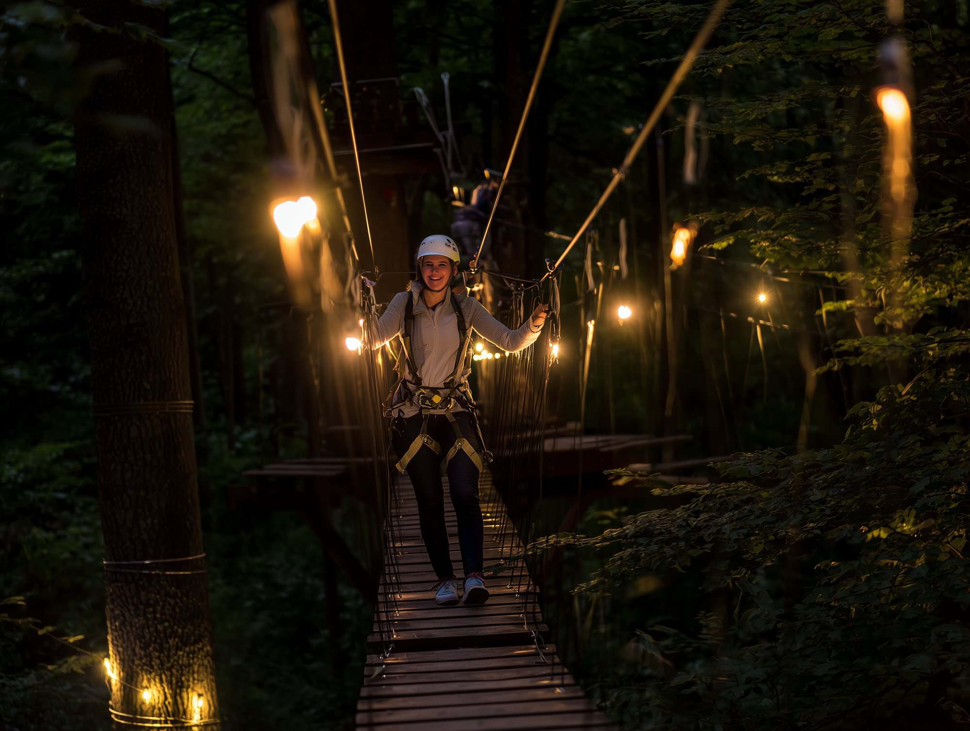 Nachtklettern in den Abenteuerparks Immenstaad und Kressbronn